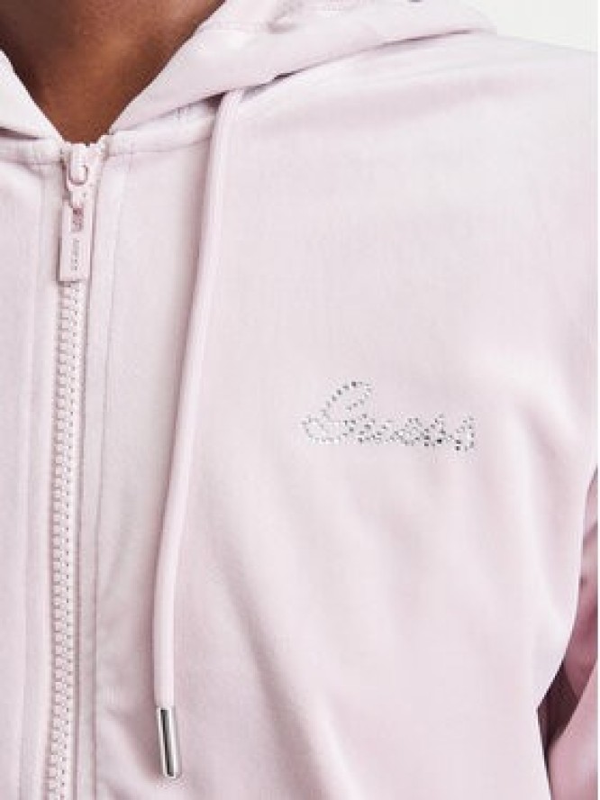 Guess Bluza V6BQ07 K6301 Różowy jasny Regular Fit