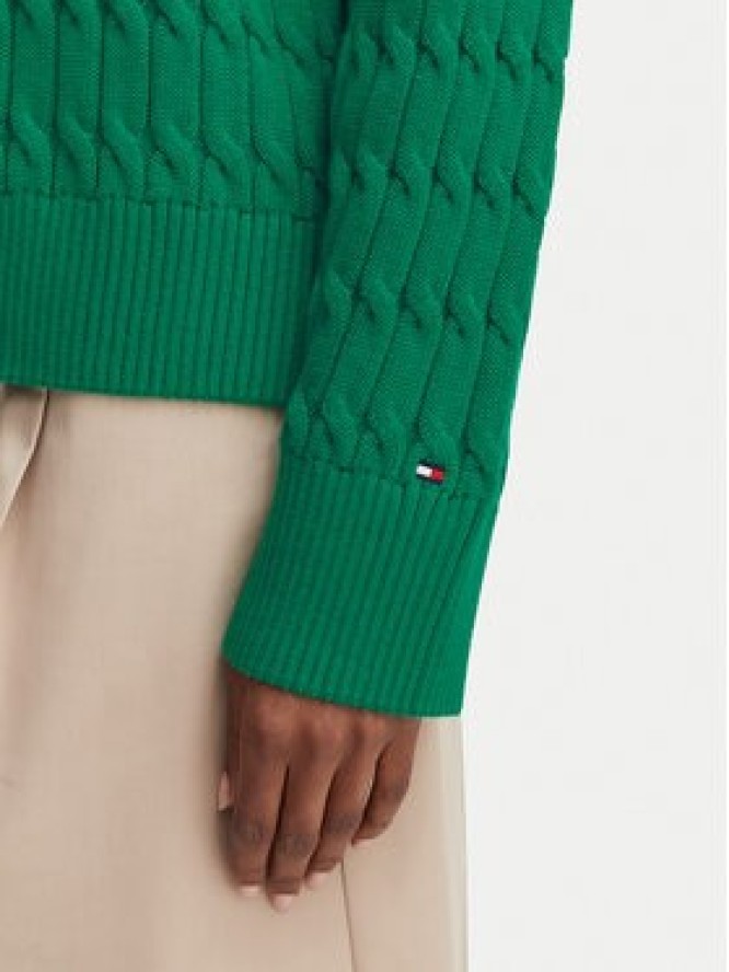 Tommy Hilfiger Kardigan WW0WW50078 Zielony ciemny Relaxed Fit