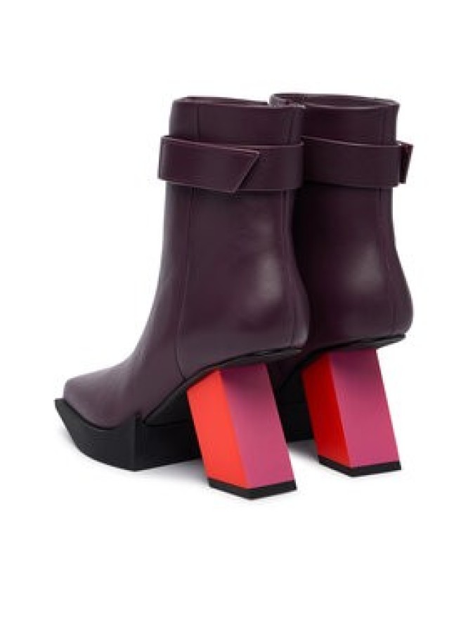 United Nude Botki Construct Bootie HI 1102499316 Bordowy