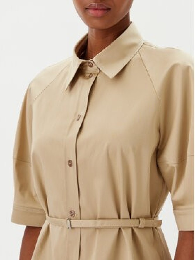 BOSS Sukienka koszulowa 50537388 Beżowy Regular Fit