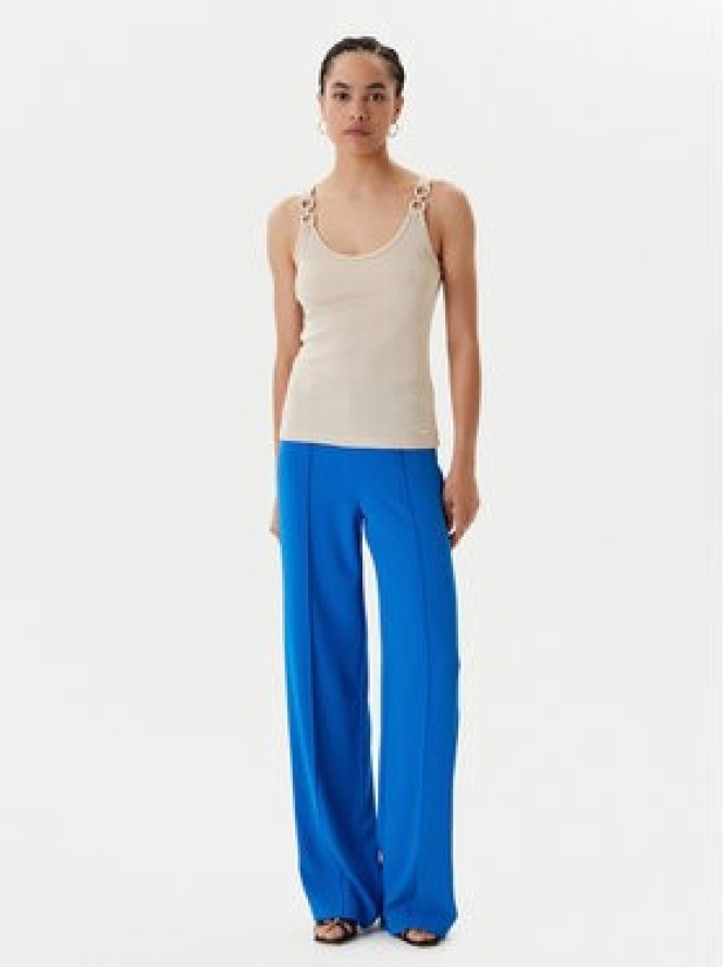 Morgan Top 251-DIDONI Beżowy Slim Fit