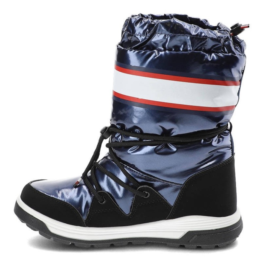 Granatowe Śniegowce Tommy Hilfiger Damskie Buty