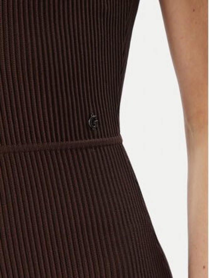 Guess Sukienka codzienna W6BK88 Z1920 Brązowy Slim Fit