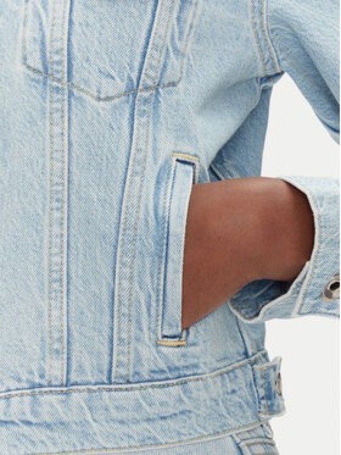 Patrizia Pepe Kurtka jeansowa 8O0170/D1WZB-CA49 Niebieski Regular Fit