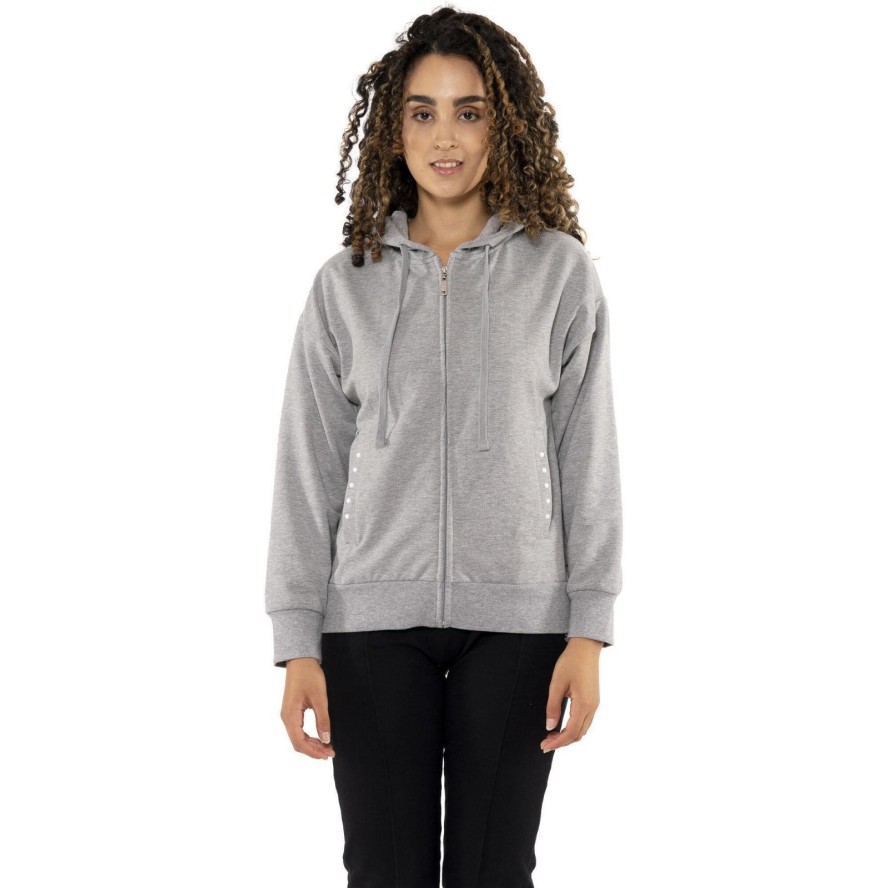 Bluza z bawełna z kaptur na czas wolny na co dzień