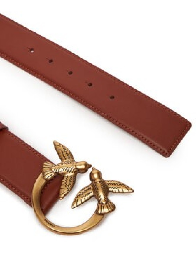 PINKO Pasek Damski Love Berry H4 Belt AI 25-26 PLT01 100120 A0F1 Brązowy