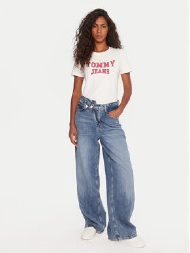 Tommy Jeans T-Shirt Varsity DW0DW21966 Biały Regular Fit
