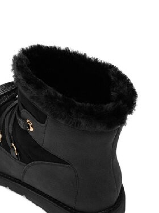 DeeZee Śniegowce 17125-1-BLACK PU Czarny