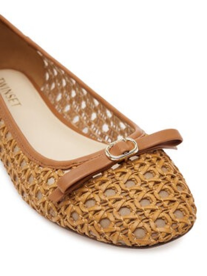 TWINSET Baleriny 251TGT030 Brązowy