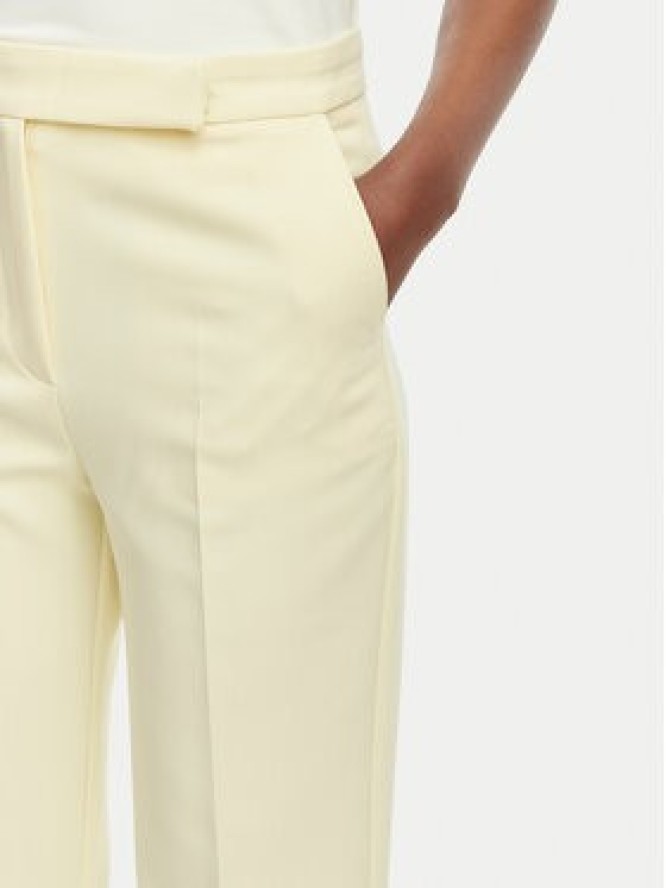 Morgan Spodnie materiałowe 261-PVADO.F Żółty Regular Fit