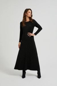 Elegancka sukienka maxi czarna
