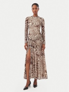 Bardot Sukienka koktajlowa Lea 60243DB2 Beżowy Slim Fit