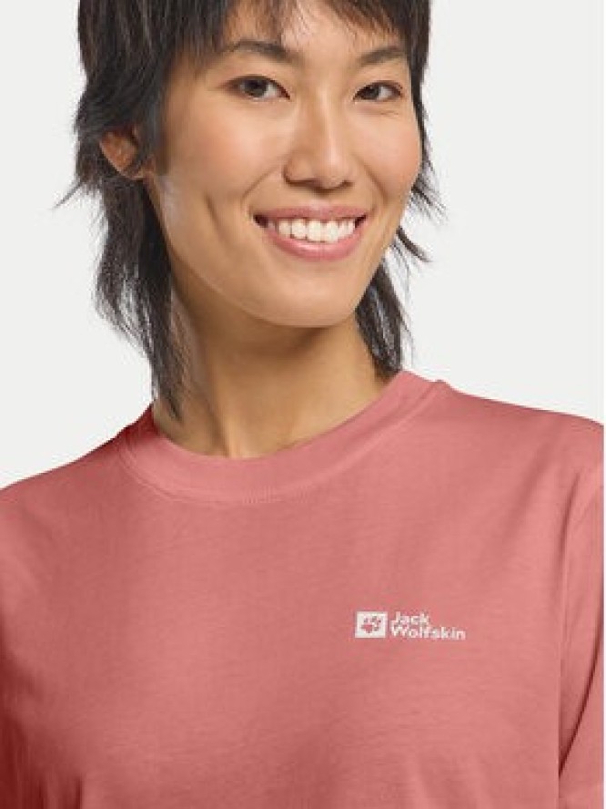 Jack Wolfskin T-Shirt Essential 1808352 Różowy Regular Fit