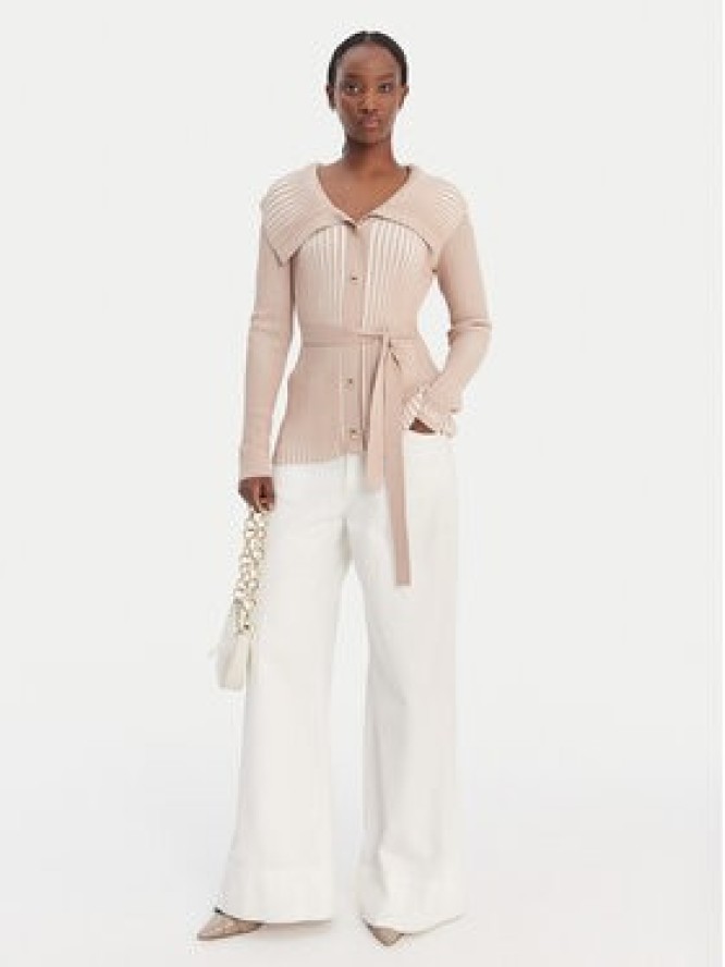 Liu Jo Sport Kardigan TA6116 MS55N Beżowy Regular Fit