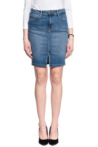 LEE Pencil Skirt DAMSKA SPÓDNICA JEANSOWA MID WORN MARTHA L38GQDTO 112108194