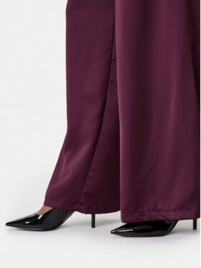 Rinascimento Spodnie palazzo CFC0124993003 Bordowy Wide Leg