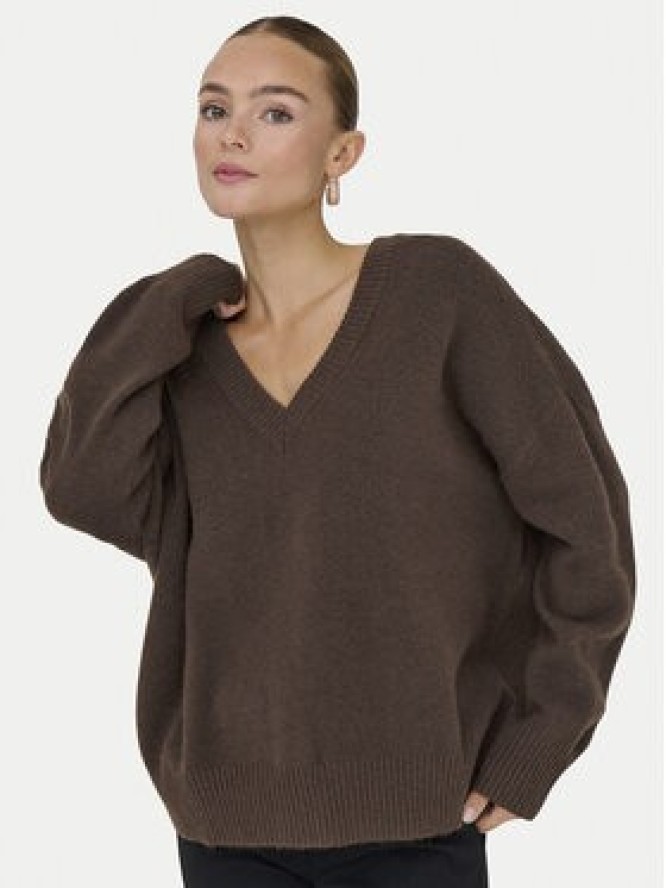 ONLY Sweter Mari 15360940 Brązowy Loose Fit