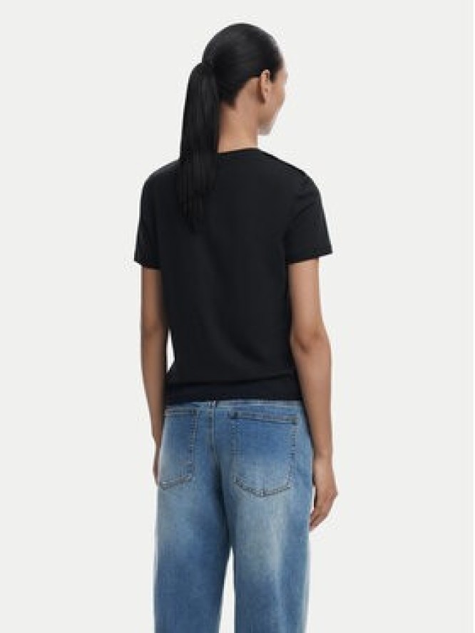 Desigual T-Shirt Charly 25WWTK08 Czarny Regular Fit