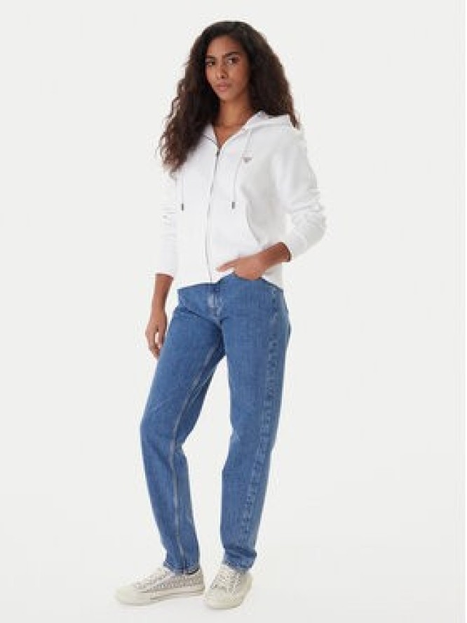 Guess Jeans Bluza W4YQ03 KC811 Biały Regular Fit