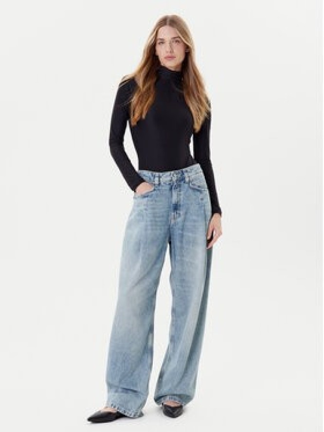 BOSS Jeansy C_Slouchy Pleated Mr 50542435 Niebieski Relaxed Fit