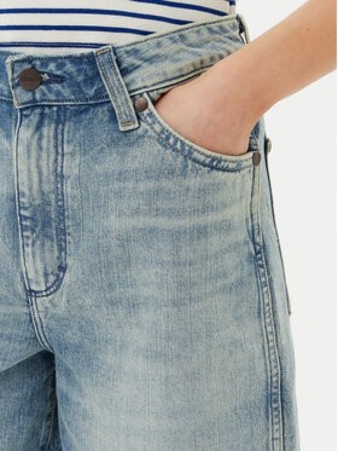 Wrangler Szorty jeansowe Jort 112362710 Niebieski Relaxed Fit