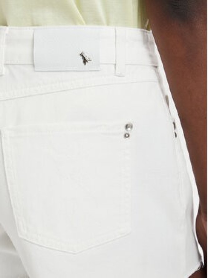 Patrizia Pepe Szorty jeansowe 2P1744/D107-W146 Biały Regular Fit