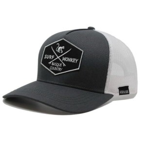 Czapka Trucker - 5 paneli / Recykling / Jeden rozmiar (Szary/Biały)