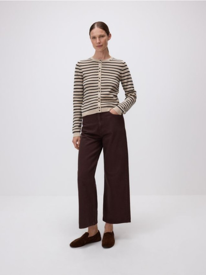 Kardigan w paski - wielobarwny