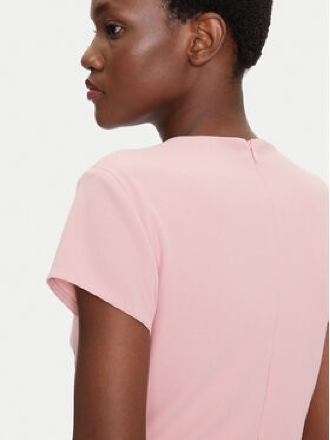 Rinascimento Sukienka koktajlowa CFC0123774003 Różowy Regular Fit