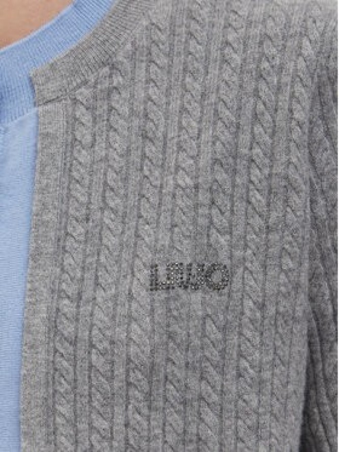 Liu Jo Kardigan WF6108 MA88R Szary Regular Fit